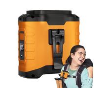 Genérico Tragbarer Gürtelventilator | Tragbarer Nackenventilator Für Unterwegs - USB-Aufladbarer Kühlventilator Mit Starker Luftstrom Für Camping Wanderung Arbeiten Im Sommer