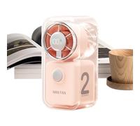Genérico Tragbarer Handventilator * 1 Stück - 2000mAh Leiser Ventilator - 5-Gang-Typ-C-aufladbarer Handventilator - Für Erwachsene Studenten Sommer Autofahren Camping Outdoor Küche Wohnheim Büro