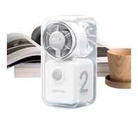 Genérico Tragbarer Handventilator * 1 Stück - 2000mAh Leiser Ventilator - 5-Gang-Typ-C-aufladbarer Handventilator - Für Erwachsene Studenten Sommer Autofahren Camping Outdoor Küche Wohnheim Büro