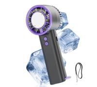 Genérico Tragbarer Handventilator | Kühlung 3 Geschwindigkeiten Einstellbar Leise | Tischventilator Tragbar | Frauen Männer Büro Innen Außen Reise Camping Wandern