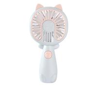 Genérico Tragbarer Mini-Handventilator - USB-Ventilator Mit Akku, 3 Geschwindigkeiten, Faltbar Und Wiederaufladbar, Leiser Reiseventilator Für Frauen, Kinder Und Unterwegs