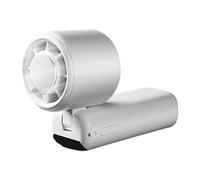 Genérico Tragbarer Ventilator - 4 Stufen USB Wiederaufladbarer Mini Ventilator Mit LED Display | Kompakter ABS Tischventilator Für Reisen Camping Auto Büro Handventilator Kühlung Sommer