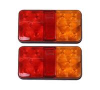 Genérico Trailer LED Tail Lights, 10 LED Night Side Marker, 12 80V Signal Light For Trucks Bus Caravan Boat, High Visibility Waterproof With Shock Resistance, Vehicle Lighting Accessory, Safe Driving