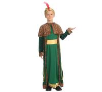Genérico Traje Carnaval Infantil, Ropa Disfraz Infantil, Disfraz de Fiesta Medieval para Niños con Capa y Cetro Atuendo de Escenario y Carnaval