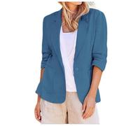 Genérico Traje Chaqueta Otoño Ropa Formal Estilo Británico Chaqueta Americana Tipo Blazer Para Mujer Blazer Mujer Abierta Frente Elegante Deportiva Ajustada Botones Vintage Entallada Trabajo Oficina