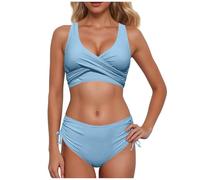 Genérico Traje de Baño Tallas Grandes para Mujer,Push Up con Relleno Conjuntos Conjunto Bohemio Floral Reductores Bikini Braga Alta Talla Grande Ajustable Vacaciones en la Playa