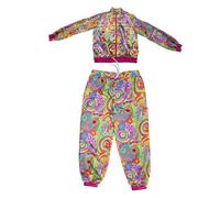 Genérico Traje de Cuerpo Entero de Discoteca Conjunto de Pareja con Chaqueta y Pantalón para Fiesta Ochentera Fiesta Temática Carnaval Disfraces de Carnaval de Los Años 80 y 90 Retro