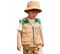 Genérico Traje de Explorador Infantil - Juego De Rol Al Aire Libre Y Para Disfraces - Conjunto infantil De Traje Safari | Para Camping Jardín Senderismo Trekking Parque Chicos y Chicas