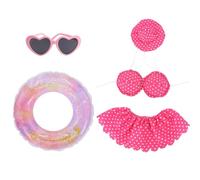 Genérico Traje de ganso - Bikini de lunares de 21,65 pulgadas, disfraz de ganso portátil para en la piscina, bikini hawaiano con sombrero y gafas de sol | Traje duradero de gano hawaiano para jardín,