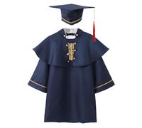 Genérico Traje de graduación infantil para niño pequeño conjunto formal de doctor disfraz académico escolar para sesión fotográfica atuendo universitario de jardín de infantes