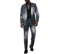 Generico Traje de Hombre en 2 Piezas Formal para Boda Negocios Blazer y Pantalones Elegante Smoking Ceremonia Completo de Hombre Cena Negocios Vestido de Novia Slim Fit Ceremonia Vestidos de Trabajo