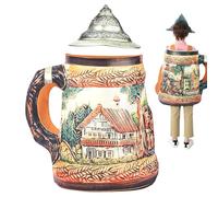 Generico Traje De Jarra De Cerveza | Disfraz De Cerveza Clásico Para Adultos,Ropa Transpirable Diseño Divertido Para Cosplay Unisex