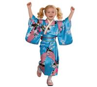 Generico Traje de kimono | Vestido tradicional japonés con estampado floral | Vestido de disfraz de Yukata japonés - Para estudiantes de 2 a 10 años, de cumpleaños, teatro, cosplay, eventos y
