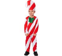 Genérico Traje de Papá Noel para niños, disfraz de Navidad para niños, de Cosplay, pantalones superiores, sombrero, conjunto de 3 uds. (Red, 4-5 Years)