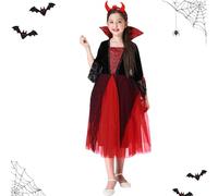Genérico Traje de Vampiro Niños - Vestuario Espeluznante De Halloween - Traje Victoriano para Fiestas de Disfraces, Festivales y Reuniones Familiares