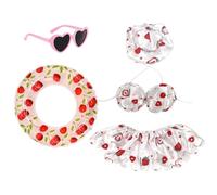 Genérico Traje Estival Para Ganso-Porche | Disfraz Tropical Hawaiano Bañador Ropa De Pato | Conjunto De Ganso Bikini De Verano,Para Jardín Patio Trasero Terraza Balcón Decoración Exterior Primavera