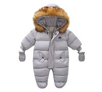 Genérico Traje Nieve NiñA,Bebé NiñAs NiñOs SuéTer Abrigo Invierno Grueso CáLido Abrigo con Capucha Chaquetas Mono Traje De Nieve Ropa De Nieve