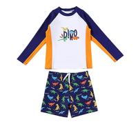 Genérico Trajes De BañO para NiñOs - Traje De BañO De Dos Piezas De Secado RáPido con Estampado De Dibujos Animados De Sark De Manga Larga para NiñOs Y BañAdor