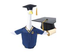 Generico Trajes para gansos | Set simpático impermeable portátil completo | Juego de graduación con sombrero y toga para patio, jardín, césped, eventos, fotos y ocasiones