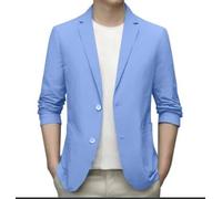 Genérico Trajes Y Blazers para Hombre, Americana Hombre Casual Verano Diseño con Un Botón Blazer Color Sólido De Negocios Boda Manga Larga Chaqueta para Bodas Negocios Y Veladas