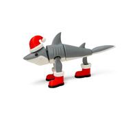 Genérico Tralalero Tralala Edición Navidad - Figura articulada XL Brainrot 15 cm Brainrot - Colección Oficial Brainrot - Tiburón Meme navideño - Tralelero Tralala, Tralalelo, Tung Tung