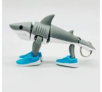 Genérico Tralalero Tralala. Tiburón Articulado con Zapatillas. 14 cm. Diseño Meme Italiano Impreso en 3D. Tralalarero Tralala Figura. Brainrot Italian Memes. Tralalero Tralala Juguete