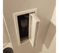 Genérico Trampilla de Techo de Acero galvanizado con resortes de Gas y pestillo para un Acceso Seguro al desván, Panel de Acceso de Placa de Yeso de Aluminio, Puerta de Hueco de Servicio personalizab