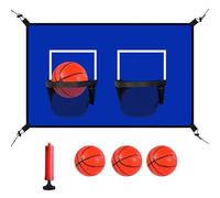 Genérico trampolín de baloncesto - Net with 2 Baskets, Interactive Entertainment Accessory | Replacement Basketball Game for Kids, Adults, t0ddlers | Outdoor Fun for Backyard, Park, Beach Play