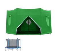 Genérico Trampolin - Wetterfeste Sonnenschutz Abdeckung Mit Reißverschluss, Robusto Multifunktionsplane Für 6-Stangen Trampolín 1.8-4. | UV-Schutz Dachplane Für Garten Hof Kinder Outdoor Spielplatz