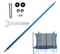 Genérico Trampoline Poles Replacement | Trampoline 6-16Ft Safety Enclosure Pole | Straight Tube Replacement Part with Screw Foam Canopy Accessories For Kids, Playground & Spring