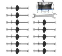 Genérico Trampoline Replacement Parts - Anti-Falling Tools 12X Stabilization Nuts | Trampoline Netting Pole Screws, For Carport Awning Poles Stakes Roof Tent Garden