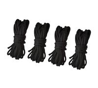 Genérico Trampolinnetz-Verbindungsseil - 4,6m Ersatzseil | Nylon 5mm Spannseil Für Gehäusenetze, Lange Sicherheits Spannschnüre Für Zaunnetze Zur Stabilisierung Und Netzbefestigung Schwarz 4er Set