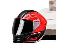 Genérico Transform Helmet Action Figure - Cool Motorcycle Rider Mini Collectible Doll Toy, Small Poseable Character Figurine for Display Play Desktop Shelf Decoration for Kids Teens Adults