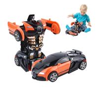 Genérico Transform Robot Car Toys - 2 in 1 Deformation Toy Car Action Figure | Pull Back Robot Çar for Boys and Girls, Convertible Ŕobot Vehicle Toy for Kids Gift