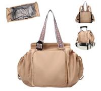 Genérico Transformable Cradle Bag,Large Capacity Convertible Tote Backpack,Multi-functional Crossbody Bag for Women,Travel & Daily Use (Khaki)