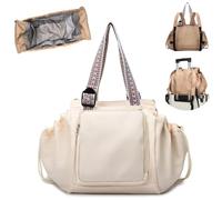 Genérico Transformable Cradle Bag,Large Capacity Convertible Tote Backpack,Multi-functional Crossbody Bag for Women,Travel & Daily Use (Beige)