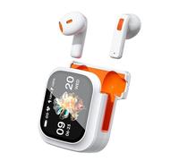 Genérico Translation Earbuds - Noise Cancelling Wireless Translator | Real Time Multilingual with LCD Touch Screen, Gym Sports Travel Accessory For School Work Business, Study Earbuds For Men Women