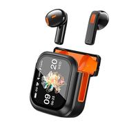 Genérico Translation Earbuds - PC ABS 7x5x2.5cm LCD Touch Screen | Noise Cancelling Wireless Language Translator Earbuds Real Time | Earbud For Home Office Gym Travel School Study Work Business Trip