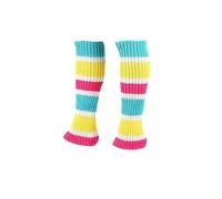 Genérico Translúcido Polar de Gran Tamaño para Mujeres y Adultos en Invierno Mangas de Pierna para Otoño e Invierno Mangas de Pierna Tejidas en Color Calcetines Polares Hombre, N., Talla única