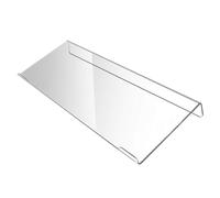 Genérico Transparent Keyboard - Tilted Riser for Study | Acrylic with Anti Slip Feature, Ergonomic Stand, Office Accessory for Gamers Students, Home, Cubicle, Reception, Work, Typing, Organization