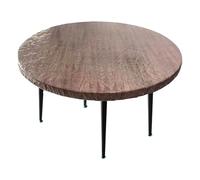 Genérico Transparent Table Protector, Round Tablecloth, Anti-Slip Protection, Oil-Resistant, Elastic Edge Fit, Weatherproof Cover for Indoor Garden, Kitchen, Desk, Workshop Use, 48 Inches
