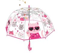 Genérico Transparent Umbrella - Fiberglass POE Kids Bubble Rain Shield, Windproof Hook Handle Canopy | Clear Dome Umbrella For Boys Girls 2-7 Years Old Walking Travel Commuting Use