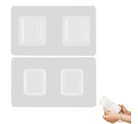 Genérico Transparent Wall Hooks - PVC, Double Sided Adhesive Kitchen Hooks