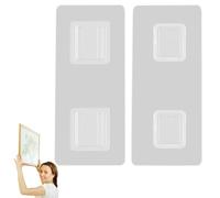 Genérico Transparent Wall Hooks - PVC, Double Sided Adhesive Kitchen Hooks
