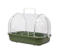 Genérico transparente loro Travel Cage | Acrylic + PP, 1600g, 32x22x21cm | Bird Carrier with Handle, Removable Luxury Villa | for Cockatiels Lovebirds Budgies, Easy Clean Outdoor