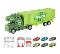 Genérico Transporter Truck Toy Trucks | Plegable Toddler Colorful Race Track Playset Early Education Preschool Toys for Home and Kindergarten with Plegable Track
