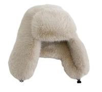 Genérico Trapper Mütze mit Ohrenklappen - Wärmende Kopfbedeckung | Ushanka Pelzmütze für Frauen - Outdoor Reisen Morgenspaziergang Pendeln Urlaub Kälteschutz Bequeme Passform