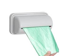 Genérico Trash Bag Dispenser, Wall Mounted Garbage Bag Holder with Punch-Free Adhesive Installation, Clear Acrylic Storage Organizer For Kitchen, Bathroom, Camping & Garage - Space-Saving Container