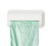 Genérico Trash Bag Dispenser, Wall Mounted Garbage Bag Holder with Punch-Free Adhesive Installation, Clear Acrylic Storage Organizer For Kitchen, Bathroom, Camping & Garage - Space-Saving Container