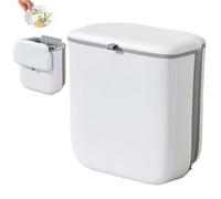 Generico Trash Can Cabinet, Kitchen Garbage Can Lid, 2.64 Gallon Portable Foldable Waste Compact Under Sink Bin for Space-Saving Trash Bucket